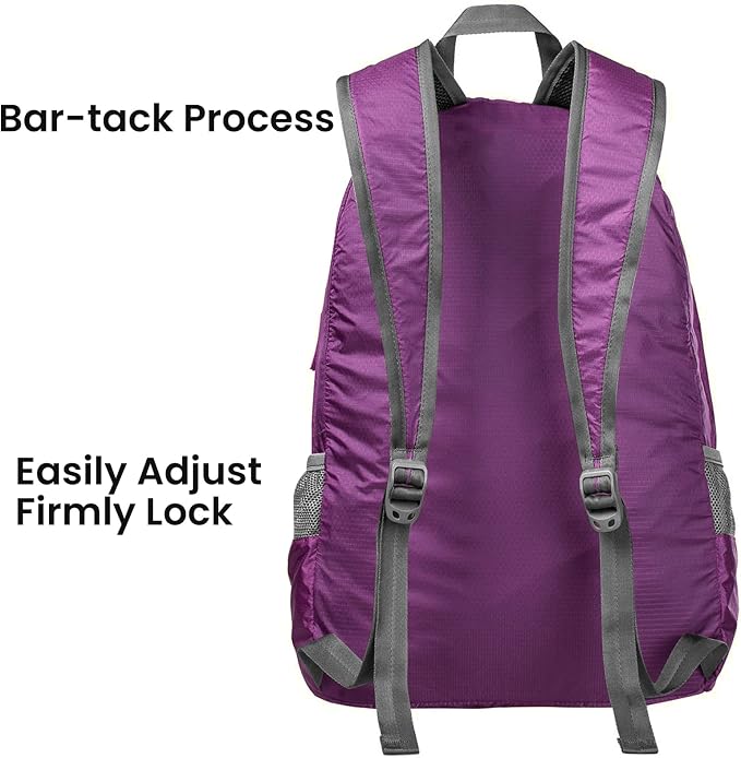 G4Free 20L Lightweight Packable Backpack Travel Hiking Daypack Foldable Backpack - Image 4