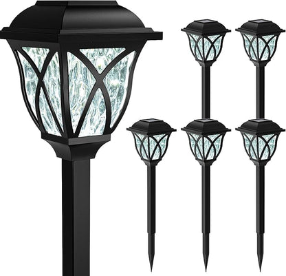 GIGALUMI 6 Pack Solar Lights Outdoor Waterproof, LED Solar Garden Lights - Image 7