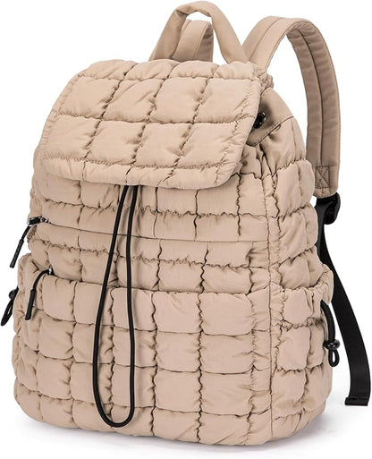 CLUCI Puffy Quilted Backpack Purse by CLUCI