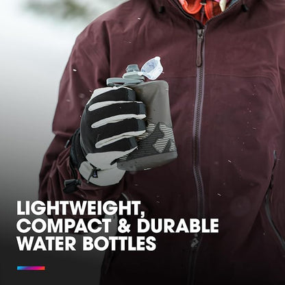 HydraPak Stow Collapsible Water Bottle – 350ml, 1L – Ultralight, Leak-Proof - Image 2