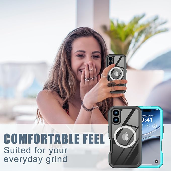 for iPhone 16 Case Waterproof, Full-Body Hard Case Built-in - Image 8