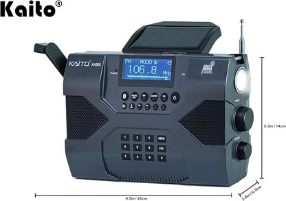 Kaito Emergency Radio Voyager Max KA900 Digital Solar Dynamo Crank Wind Up - Image 3