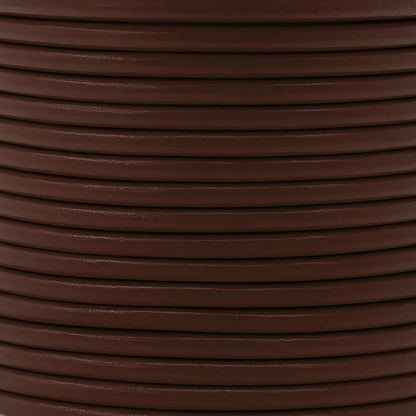 Mandala Crafts Round Genuine Dark Brown Leather Cord - Image 3