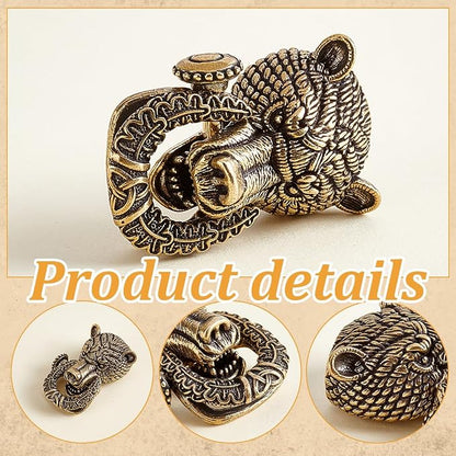 NBEADS Brass Paracord Beads, Spacer Beads - Image 3