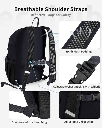 ECOHUB 15L Lightweight Casual Daypack, Packable Backpack - Image 5