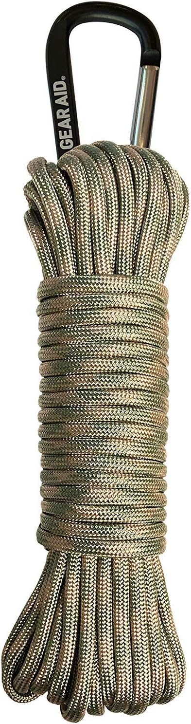 Gear AID 550 Paracord and Carabiner, 7 Strand Utility Cord by GEARAID