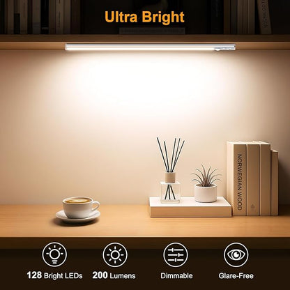 Gritin 14.7inch Under Cabinet Lighting Rechargeable 2 Pack- 3 Color Temps&5 - Image 3