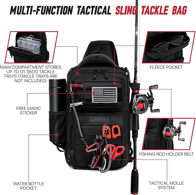 Fishing Sling Bag, Fishing Bag - Image 2