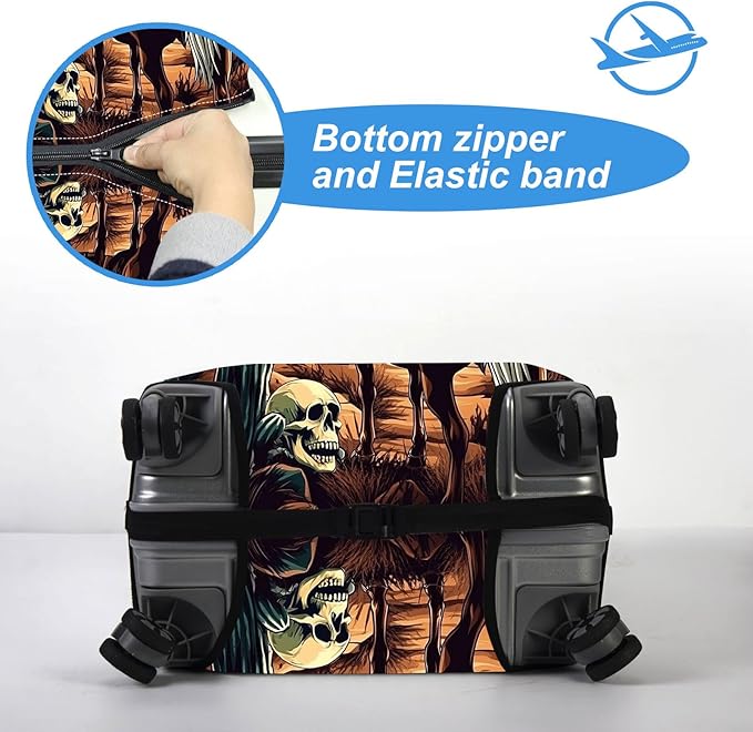 Luggage Cover Protector for 30-32 Inch Suitcases, TSA Approved Elastic Travel - Image 5