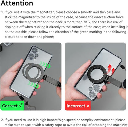 TELESIN Magnetic Neck Mount for Phones, Cell Phone Holder Stand Hanging on Neck - Image 8