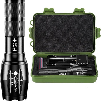 PeakPlus Rechargeable Tactical Flashlight LFX1000 by PeakPlus