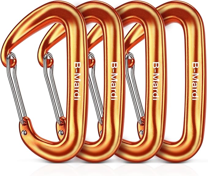 B-Mardi Carabiner Clips Heavy Duty 12kN-Lightweight Locking Carabiners by B-Mardi