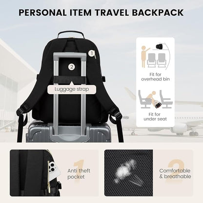 LOVEVOOK Lunch Backpack with Lunch Compartment, 15.6 Inch Laptop Work Travel - Image 6
