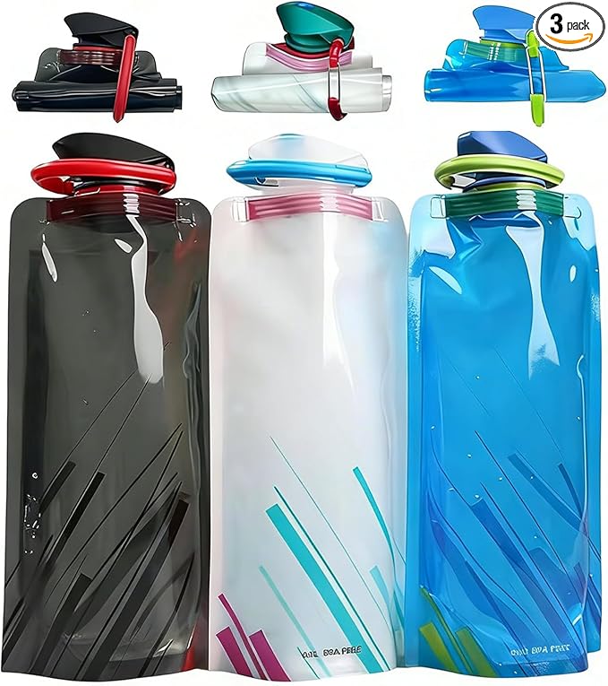 Jinora 3 Pack Collapsible Water Bottles by Unknown