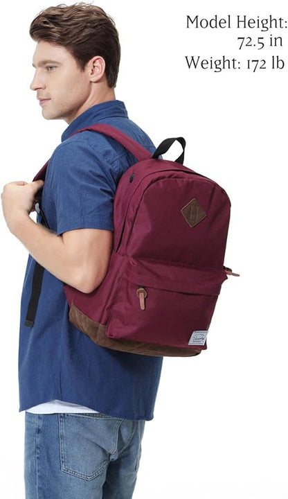 Backpack for Men Women, VASCHY Classic Water-resistant Lightweight Travel - Image 5