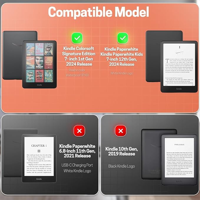 TNP Stand Case for Kindle Paperwhite 12th Generation 2024 / Kindle Colorsoft - Image 2