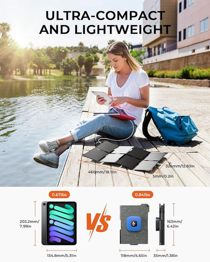 BigBlue Ultra-Light Portable 25W Solar Panel Charger - Image 2