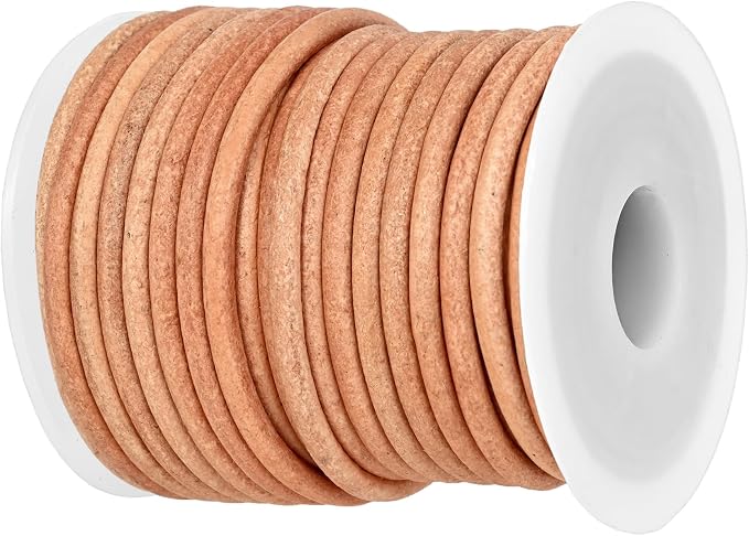 GENIQUE Real/Genuine Round Leather String Cord by GENIQUE