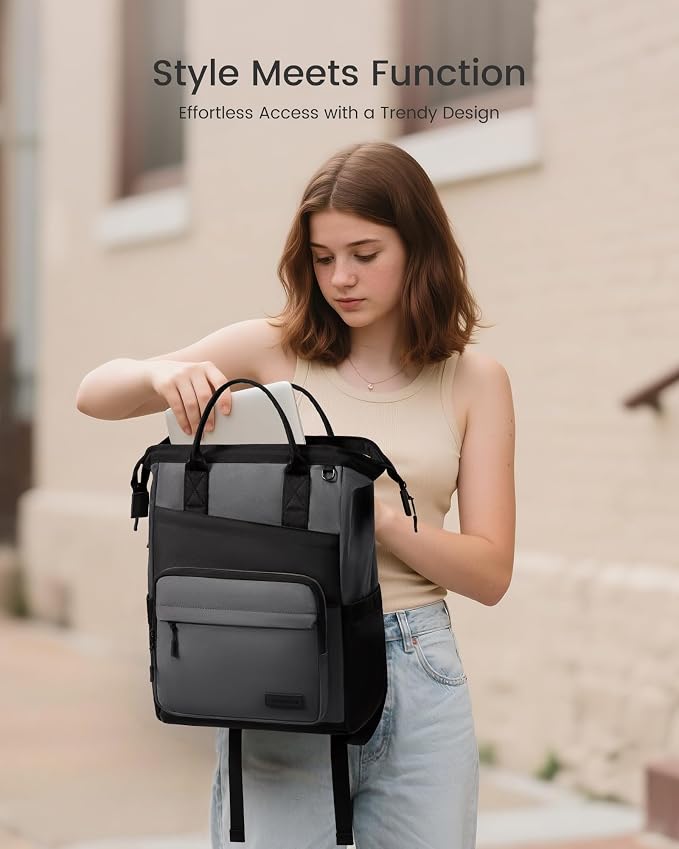 LOVEVOOK Laptop Backpack for Women, 15.6 Inch Travel Backpack for Work College - Image 2