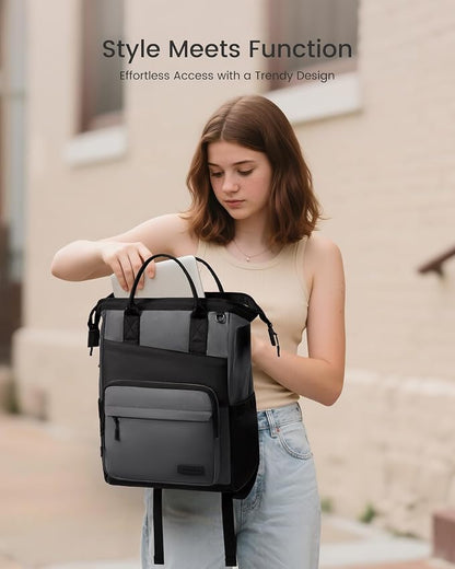 LOVEVOOK Laptop Backpack for Women, 15.6 Inch Travel Backpack for Work College - Image 2