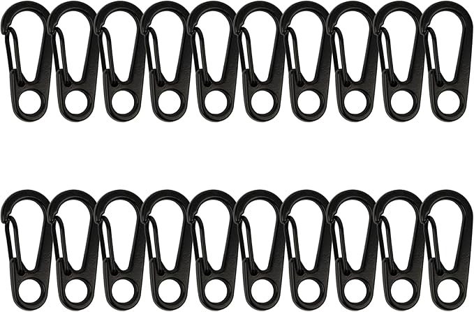 SWATOM Small Mini Carabiner Clip Tiny Spring Snap Hook Keychains Micro by SWATOM