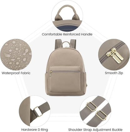 LOVEVOOK Mini Backpack for Women Light Weight Small Waterproof Backpack Purses - Image 3