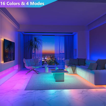 WOBANE Rechargeable LED Strip Light, 2000mAH Battery Powered Color Changing - Image 3