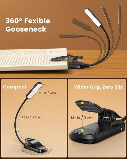 Glocusent 13 LEDs Book Lights for Reading at Night, 120 Hrs Runtime - Image 6