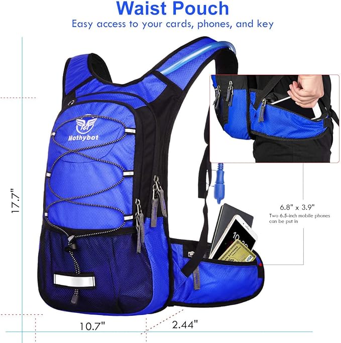 Mothybot Hydration Pack, Insulated Hydration Backpack - Image 3