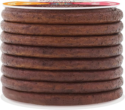 Mandala Crafts Round Genuine Distressed Brown Leather Cord - Image 2