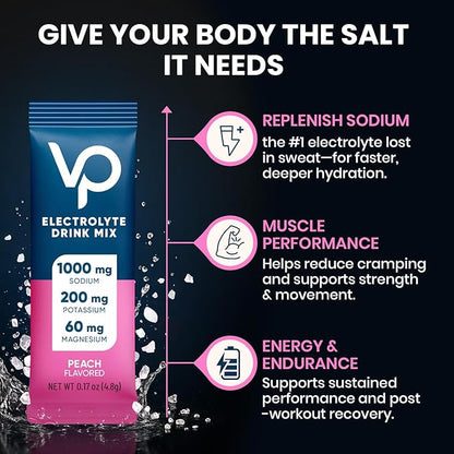 Venture Pal High Sodium Sugar-Free Electrolyte Powder Packets - Image 5