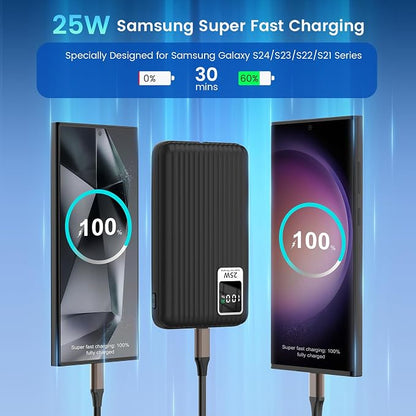 25W Super Fast Charging Portable Charger Power Bank - Image 3
