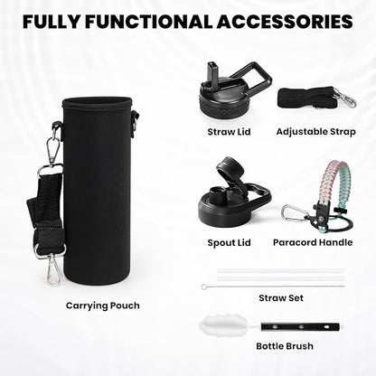 RAYMYLO Insulated Water Bottle 24oz, Triple Wall Vacuum Stainless Steel - Image 5