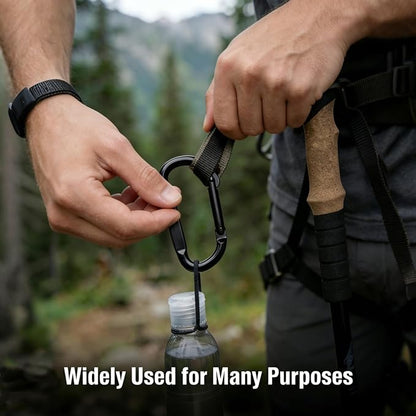 DELSWIN Heavy Duty Carabiner Clip 900lbs, 3 Inch Steel Carabiners - Image 3