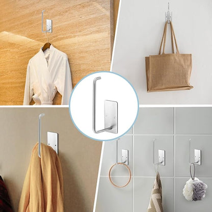 Hat Racks for Baseball Caps 4 Pack, Stainless Steel Adhesive Hat Hanger Hooks - Image 7