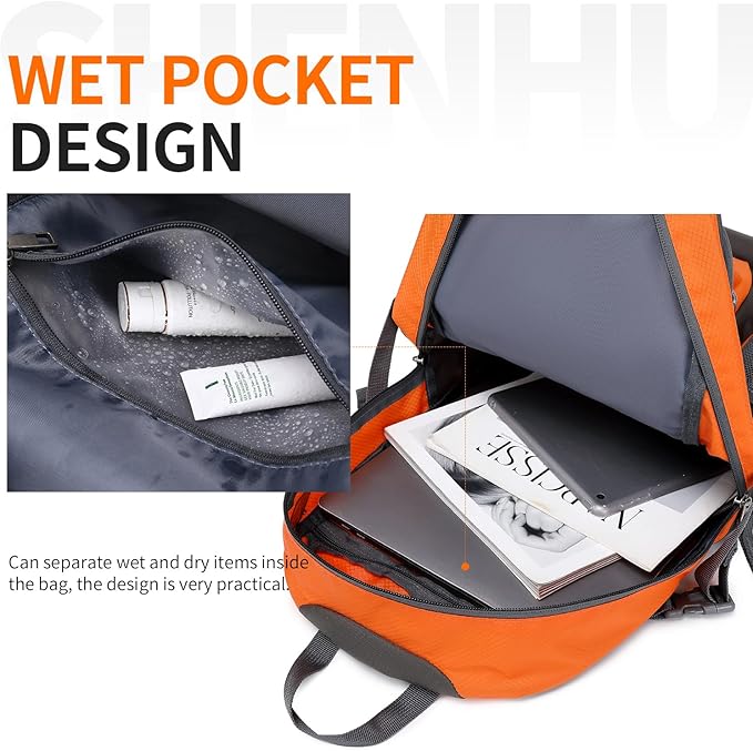 40L Hiking Backpack Lightweight Daypack Waterproof Travel Camping Backpack - Image 3