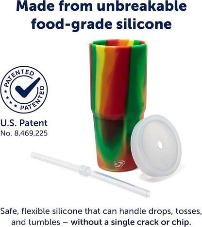 Silicone Straw Tumbler - 32 oz Unbreakable - Image 3