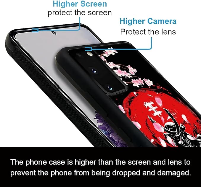 for Samsung Galaxy S20 Case, Sakura Japanese Samurai Pattern Graphic Design - Image 2