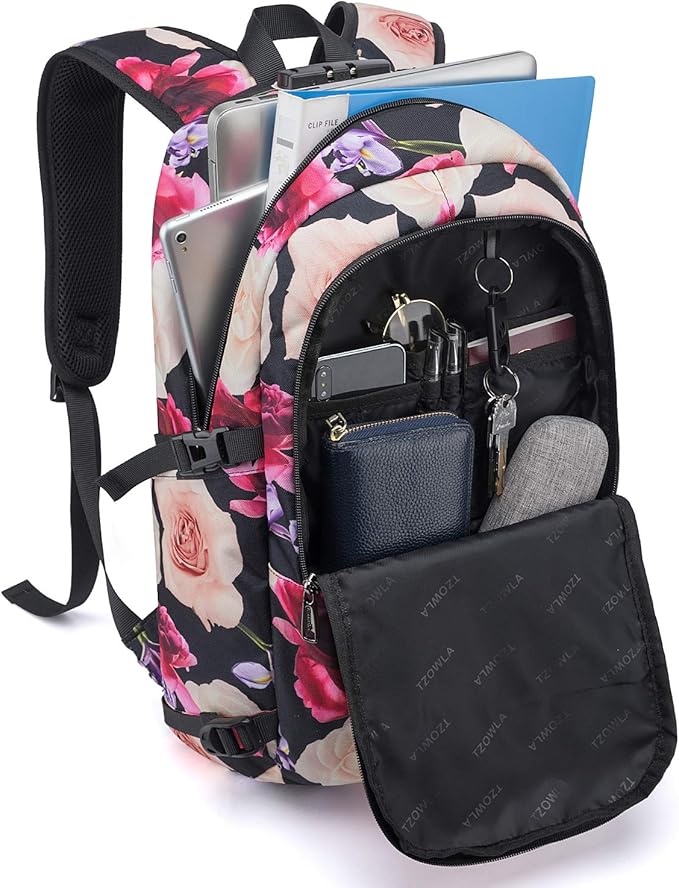 Tzowla Business Laptop Backpack Water Resistant Anti-Theft - Image 2