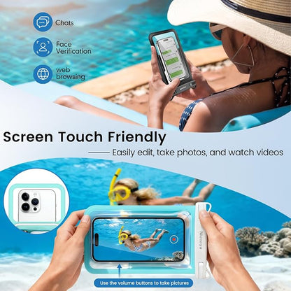 Niveaya 2 Pack IPX8 Waterproof Phone Pouch, Large Space Cell Phone Pouch - Image 7
