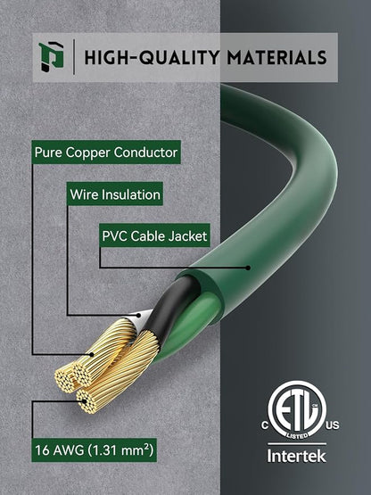 PLUGTUL 12FT Outdoor Extension Cord - Image 2
