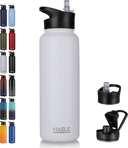 HASLE OUTFITTERS 40oz Stainless Steel Water Bottle, Vacuum Insulated Double by HASLEOUTFITTERS
