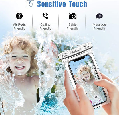 ProCase 2 Pack Waterproof Phone Pouch, Underwater Phone Case Up to 7", Dry Bag - Image 4