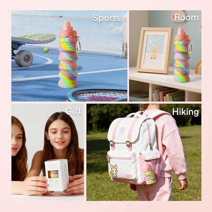 Collapsible Water Bottles for Travel, Foldable Sports Water Bottle for Kids - Image 7