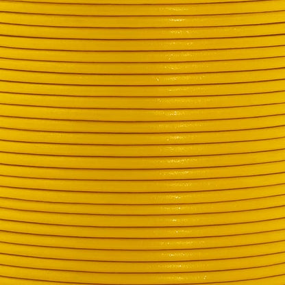 Mandala Crafts Round Genuine Mustard Yellow Leather Cord - Image 3