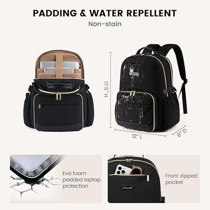 LOVEVOOK Lunch Backpack with Lunch Compartment, 15.6 Inch Laptop Work Travel - Image 5