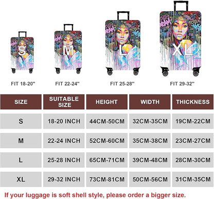 WUJIAONIAO Travel Luggage Cover Baggage Suitcase Cover Protector Skins 18-32 - Image 6