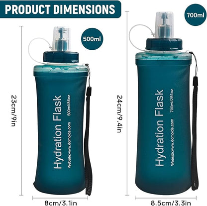 Soft Flask 500ML, TPU Collapsible Soft Water Bottle - Image 2