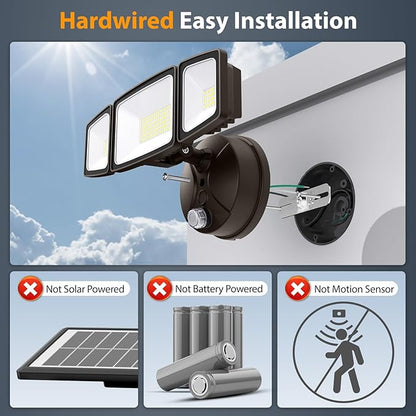 Onforu 70W LED Dusk to Dawn Flood Lights, 7000LM Brown Exterior Security - Image 2