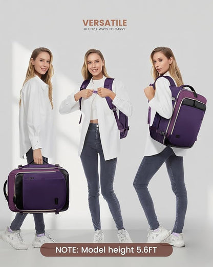 LOVEVOOK 50L Travel Backpack Carry On Airline Approved, Large Backpack - Image 2